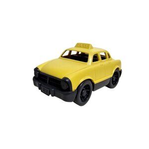 Green Toys mini yellow Taxi . made in USA